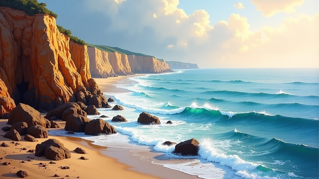 Seascape oil painting study